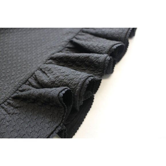 Anthropologie Postmark women's textured pull on Basal Flounced ruffle skirt S - Picture 12 of 12